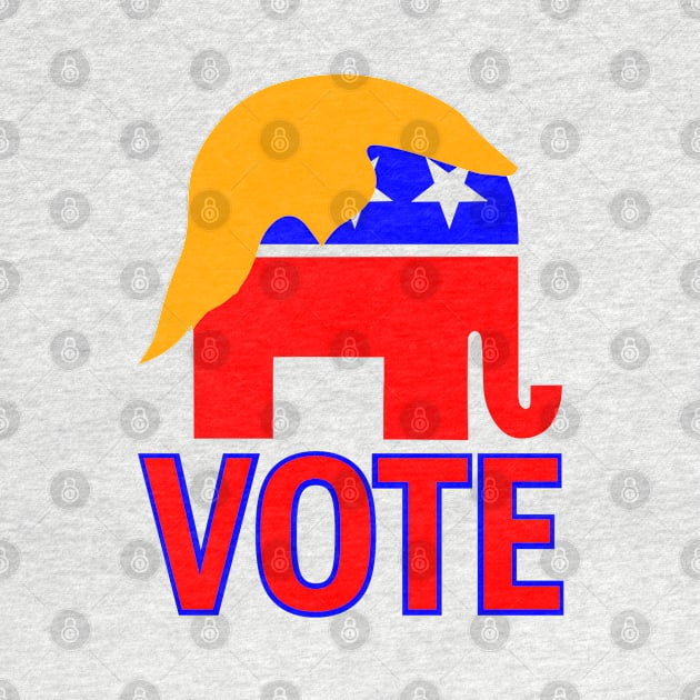 republican elephant vote trump 2024 by gossiprag